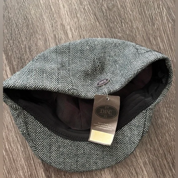 DPC Darfman Pacific Co. Newsboy Hat Cap Men’s British Cabbie Newsie Herringbone - Picture 3 of 5